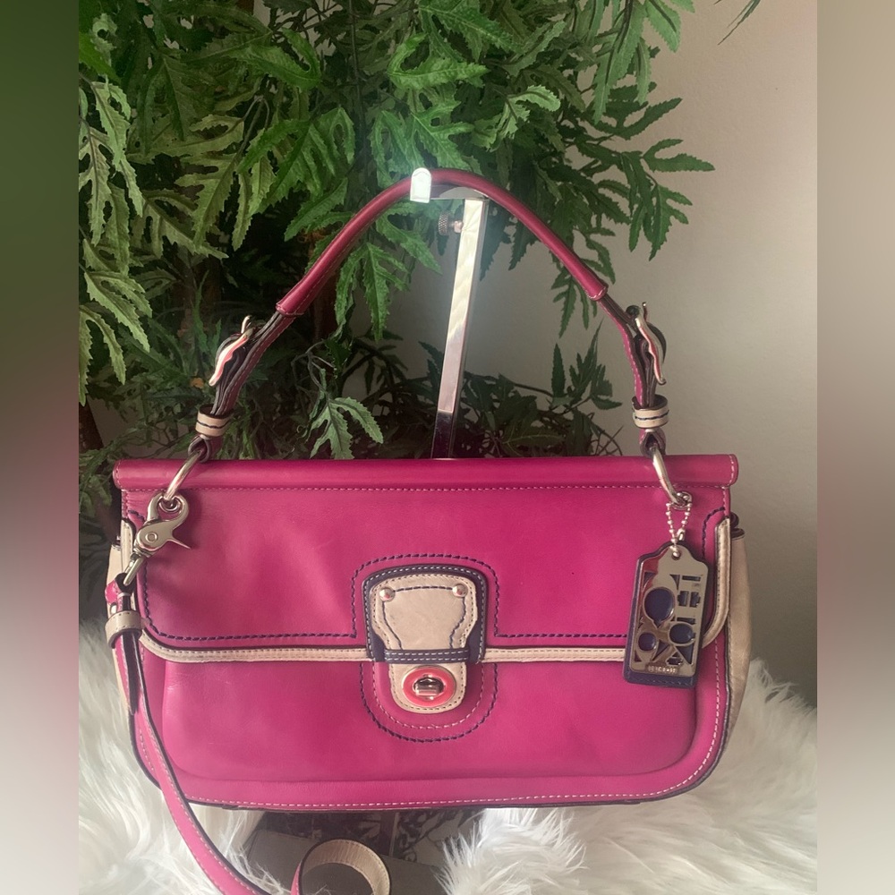 Coach Legacy City Willis 70th Anniversary Willis bag 2 Way COLOR BLOCK LEATHER